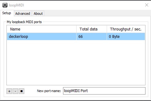 LoopMIDI - Create a new port