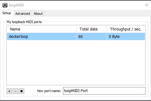 LoopMIDI - Create a new port